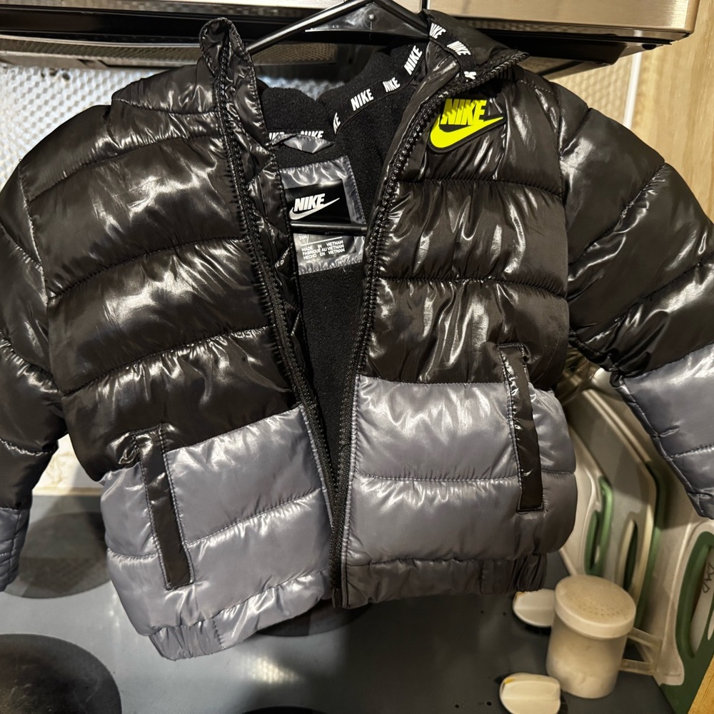 Nike Black and Silver Jacket